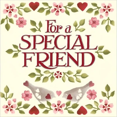 Image of Woodmansterne Special Friend Birthday Card Emma Bridgewater Happy with a Floral Birds and Hearts Design for Women