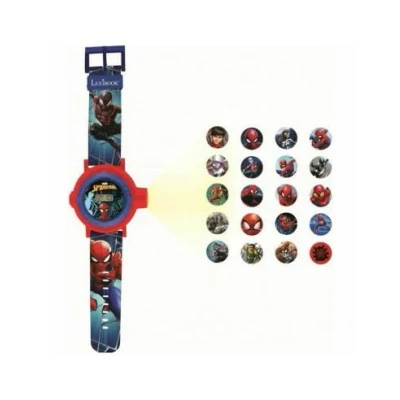 Image of Lexibook, Spider Man, Adjustable projection watch digital screen, 20 images of Man and his friends, for Children, Red / Blue, DMW050SP