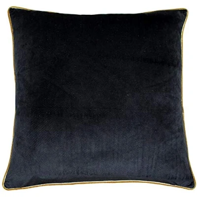 Image of Paoletti Meridian 55X55 Poly Cushion Blk/Gol Black One Size