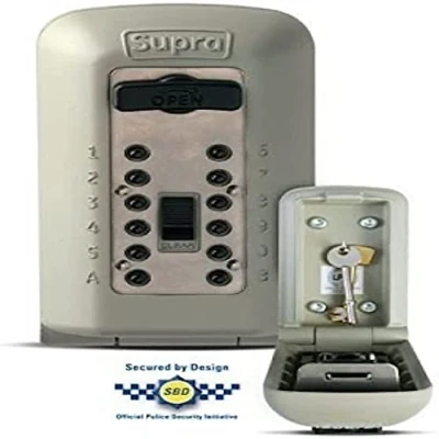 Image of NRS Healthcare Supra M61469 C500 Key Safe Secure/ Wall Mounted/ Outdoor/ Storage Device, Cream