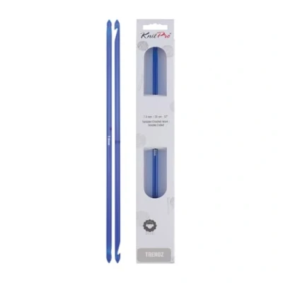 Image of Knit Pro KP51425 7 mm Double Ended Traditional Tunisian Crochet Hook, Multi Colour