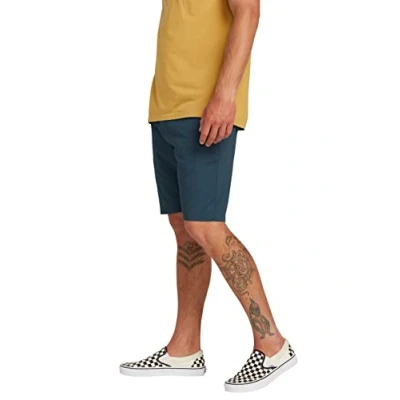 Image of Volcom Men&#039;s Frickin Drifter 20&quot; Chino Walk Short, Indigo New, 34