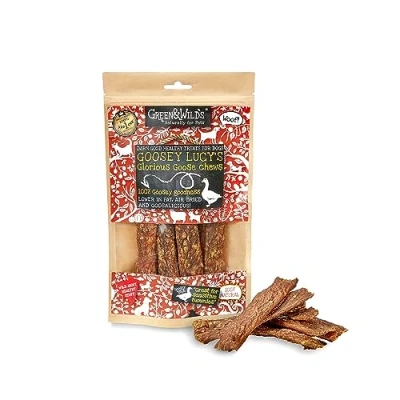 Image of Green &amp; Wilds Eco Friendly Natural Dog Chews Goosey Lucy&#039;s Goose