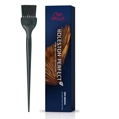 Image of Wella Koleston Perfect Me+ Deep Browns 8/74 Light Brunette Red Blonde 60ml and Color Brush