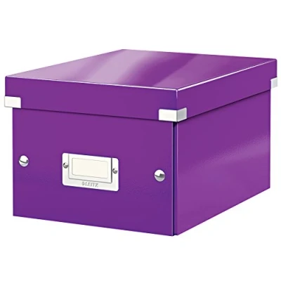 Image of Leitz A5 Storage Box, Click and Store Range 60430062 Small, Purple
