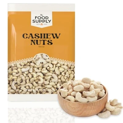 Image of Indian Cashew Nuts Whole, Raw &amp; Unsalted (300g)