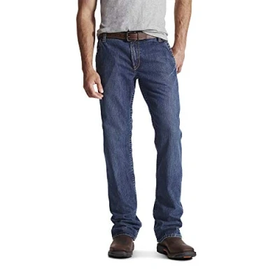 Image of ARIAT Men&#039;s Flame Resistant M4 Low Rise Boot Cut Jean, Flint, 42W x 30L