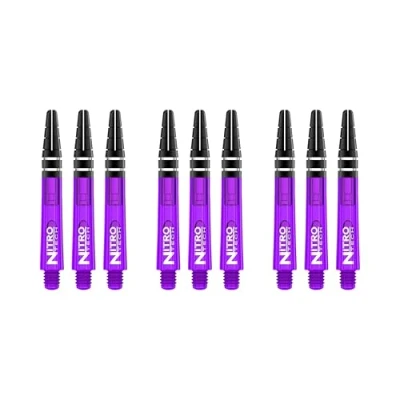 Image of RED DRAGON Nitrotech Short Stems Purple 3 sets per pack (9 in total)