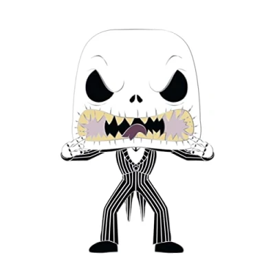Image of Funko Pop! Large Enamel Pin Disney: the Nightmare Before Christmas Jack Skellington Pins Cute Collectable Novelty Brooch &amp; Bags