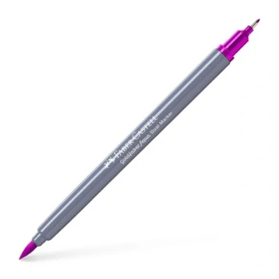 Image of Faber Castell Creative Studio Goldfaber Aqua Dual Marker, Magenta Bright, Single For Art, Craft, Drawing, Sketching, Home, School, University, Colouring