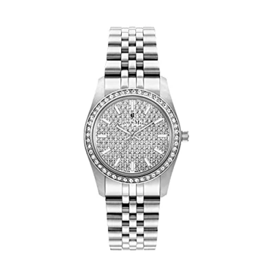 Image of Jacques Du Manoir Ladies Inspiration Glamour Silver Watch JWL01101