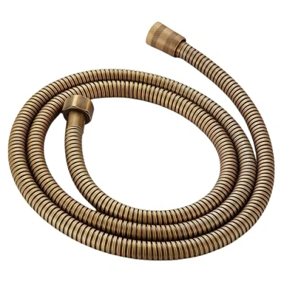 Image of Shower Head, Set, Brass Retro Telephone Shaped Shower, Used in Bathroom and Room Copper Bracket (Color : Hose)