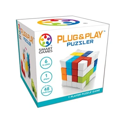 Image of Smart Games Plug &amp; Play Puzzler, 1 Player Puzzle Game with 48 Challenges, 6+ Years