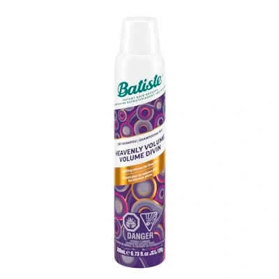 Image of Batiste Heavenly Volume 2 in 1 Dry Shampoo for and Body No Stickiness, Water Required Curelty Free 200ml