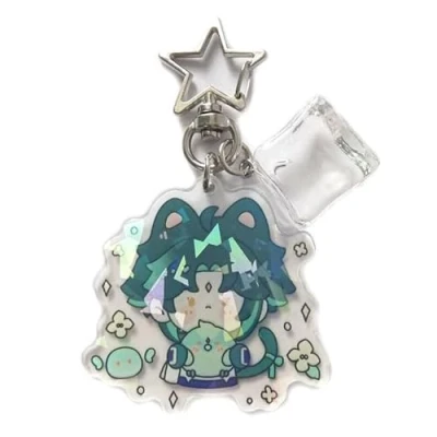 Image of westtrend Game Genshin Keychain Impact Character Venti Zhongli Xiao Tartaglia Pendant Keyring Bag Hanging Accessories Novelty Gift for Boys Girls