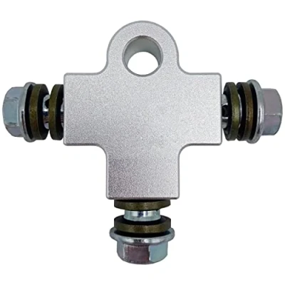 Image of kweiny Motorcycle Hydraulic Brake Line Tee Hose Connector 3 Way Adapter with M10 Banjo Bolt(Square Shape)