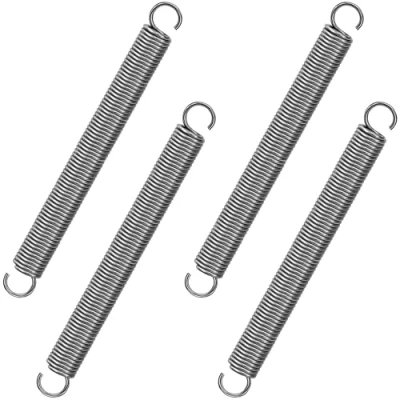 Image of GUNGY Extension Spring 100mm Tension With Dual Hook in 304 Stainless Steel OD 10mm Wire Diameter 1.2mm Max Load 3.2KG 1.2x10x100mm 4 Pieces