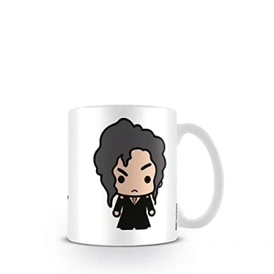 Image of Pyramid International Harry Potter Ceramic Mug with Japanese Style Chibi Illustrations of Bellatrix Lestrange in Presentation Box Official Merchandise