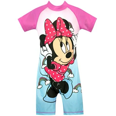 Image of Disney Girls Minnie Mouse Swimsuit Blue 2 to 3 Years