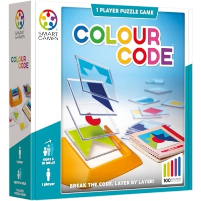 Image of Smart Games Colour Code, Puzzle Game with 100 Challenges, 5+ Years