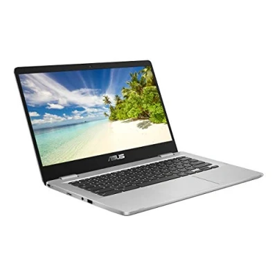 Image of ASUS C423 Chromebook 14&quot; Laptop Intel Celeron N3350 4GB RAM 64GB eMMC Chrome OS Black &amp; Silver RFB C423NA BV0158 With 12 Month Warranty
