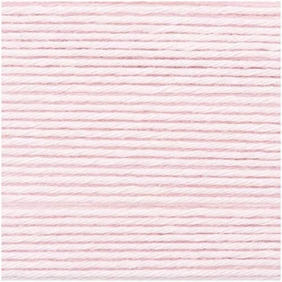 Image of Rico Baby Cotton Soft Yarn dk Colour052 Pale Pink, Wool, Blend for Knitting and Crocheting