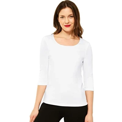 Image of Street One Women&#039;s 313977 Pania T Shirt, Off White (Off 10108), 8