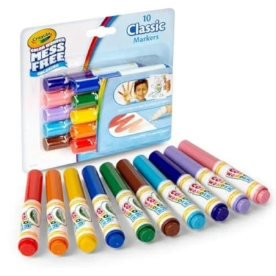 Image of Crayola Color Wonder Mini Markers, Multi Colour, 10 Count (Pack of 1)