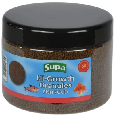 Image of Supa Hi Growth Granules Fish Food 350 gram 1.5 mm, For All Coldwater and Tropical Fish, Made From Premium Quality Ingredients Which Offer A Nutritionally Balanced Diet,