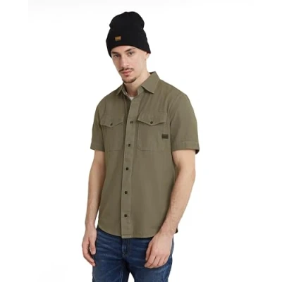 Image of G Star Men&#039;s Marine Slim Shirt , Green (shamrock gd D19751 D454 B681), S