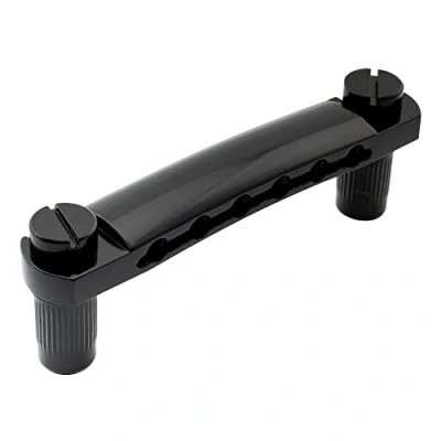 Image of Musiclily Metric Guitar Tune o matic Stop Tailpiece for Les Paul Style,Black