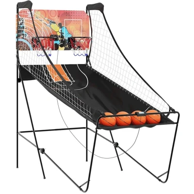 Image of vidaXL Basketball Arcade Machine with 4 Balls for 2 Players