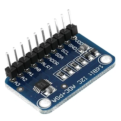 Image of Fafeicy 1pc ADS1115 16 Bit I2C ADC Development Board Analog to Digital Converter Module,2.8 * 1.8cm, Electronic Components