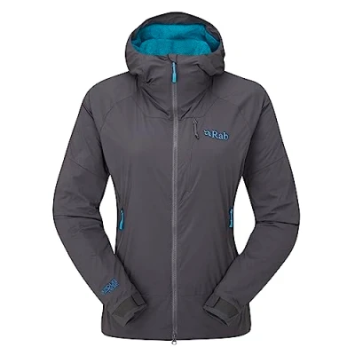 Image of Rab Women&#039;s VR Summit Softshell Jacket Breathable Coat for Skiing &amp; Climbing Graphene 10