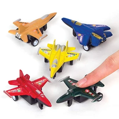 Image of Baker Ross AT205 Plane Pull Back Racers (Pack of 6) Toys for Kids, Assorted