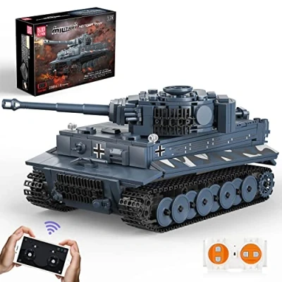Image of Mould King 20014 Tank Building Blocks Model, Remote Control with and App Dual Control, Toy Kit for Adults Kids