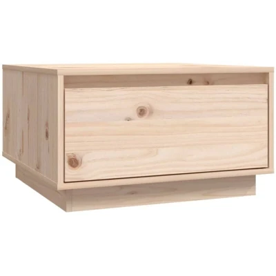Image of vidaXL Coffee Table 55x56x32 cm Solid Wood Pine