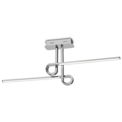 Image of Cinto Semi Flush Ceiling Light 20W LED, 3000K, 1600lm, Polished Chrome