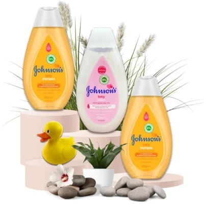 Image of Baby Bath Set Body Lotion 300ml, 2 piece Shampoo 300ml (600ml in Total) Gentle Daily Care Bundle for Newborns &amp; Toddlers by Sinta Gifts