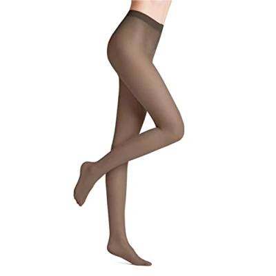 Image of FALKE Women&#039;s Pure Matt 20 DEN W TI Sheer Plain 1 Pair Tights, Grey (Smoke 5806) new eco friendly, S