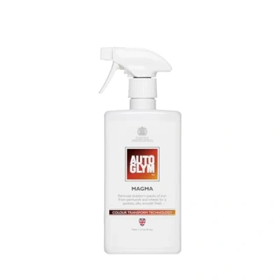Image of Autoglym Magma Liquid Clay, 500ml Colour Transform Technology Fallout Remover, Removes Stubborn Iron Specks From Car Bodywork, Brake Discs, Wheel Cleaner, Red