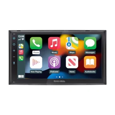 Image of Road Angel RA X721DAB Car Stereo, With Apple Play, Android Auto, 7&quot; Capacitive Touchscreen, Bluetooth, Spotify, DAB+ &amp; WAZE, Sat Nav, Black, 3 year warranty
