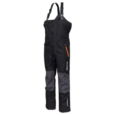Image of Savage Gear WP Performance Bib and Brace Black/Grey Pants L Fishing trousers