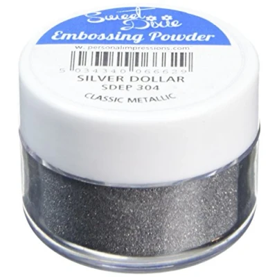 Image of Sweet Dixie SDEP 304 Embossing Powder Silver Dollar Classic Metallic, Synthetic Material, 4 x 3 cm