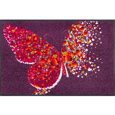 Image of Wash + Dry Doormat, Polyamide, Purple, 50x75 cm
