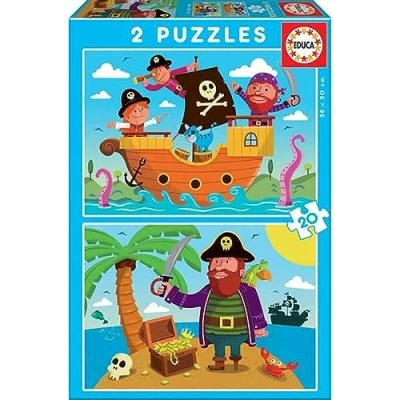 Image of Educa 17149 Puzzle 2 x 20 Pirates