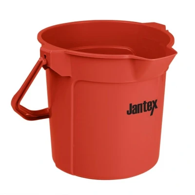 Image of Jantex Graduated Bucket with Pouring Lip 10 L, Red
