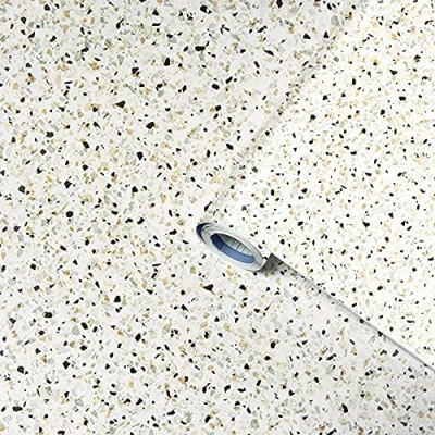 Image of Venilia 56051 Greenline Terrazzo Granite Effect Film Furniture Decorative 100% Recycled Plastic 45 cm x 2 m 95 µm (Thickness: 0.095 mm)