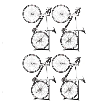 Image of Bike Nook Stand &amp; Vertical Storage Rack 4 Pack The Original Bicycle Floor for Garage and Indoor Outdoor use, No Drilling Required
