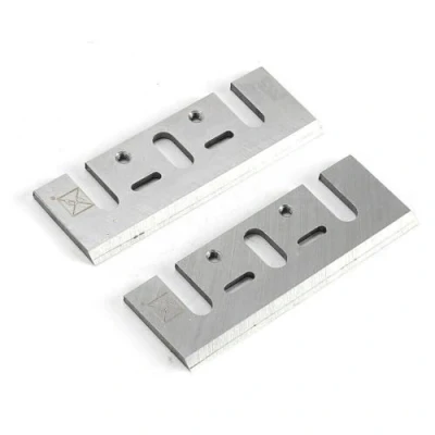 Image of 2x HSS Planer Blades/Knifes Slotted Blades for Makita DKP180 &amp; M102 82mm